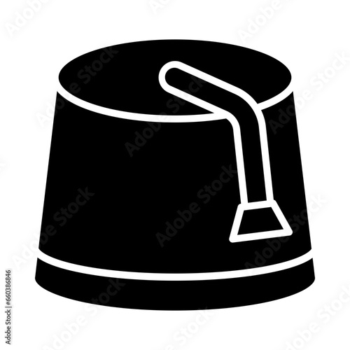 Fez Glyph Icon Design