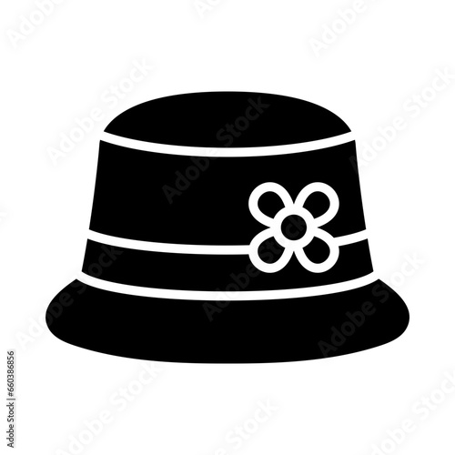 Fascinator Glyph Icon Design
