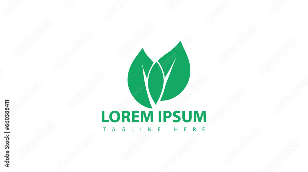 Green leaf logo nature element vector icon. Green leaf logo nature element vector icon.