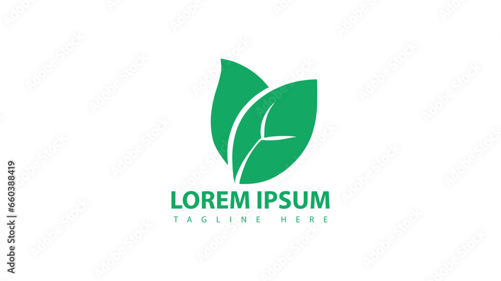 Green leaf logo nature element vector icon. Green leaf logo nature element vector icon.