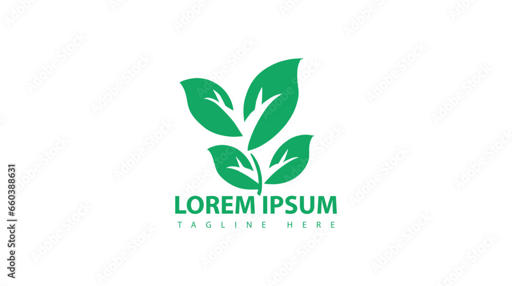 Green leaf logo nature element vector icon. Green leaf logo nature element vector icon.