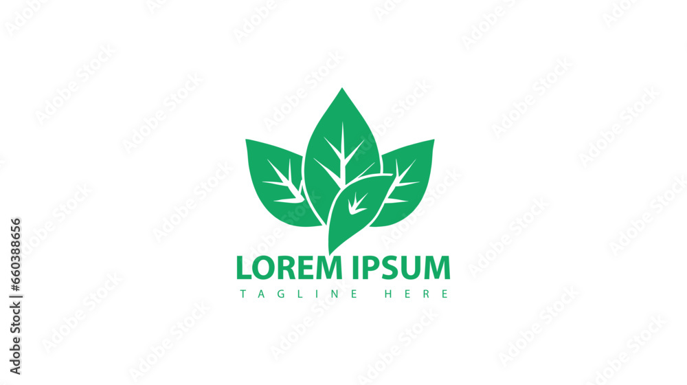 Green leaf logo nature element vector icon. Green leaf logo nature element vector icon.