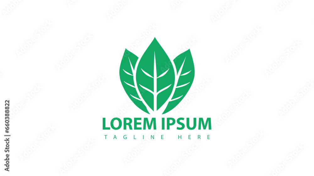 Green leaf logo nature element vector icon. Green leaf logo nature element vector icon.