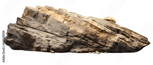 old dirty sharp Rock. Isolated on Transparent background.