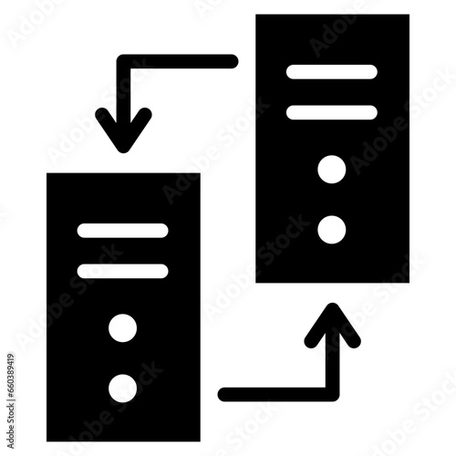 Copy Data Glyph Icon