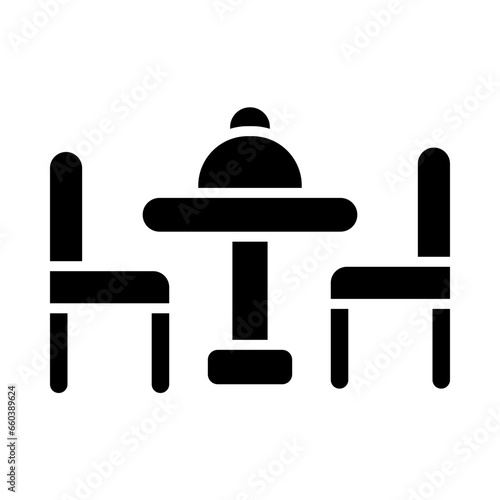 Dinning Glyph Icon Design