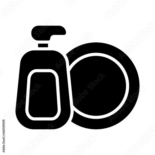 Dish Washer Glyph Icon Design