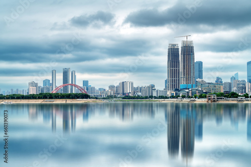 Wuhan city skyline  China