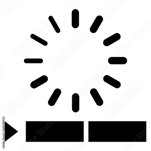 Buffering Glyph Icon