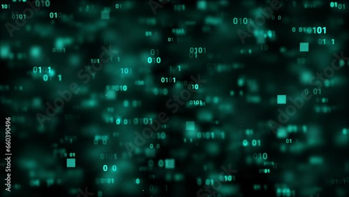 Wallpaper Mural Green digital number code background Torontodigital.ca