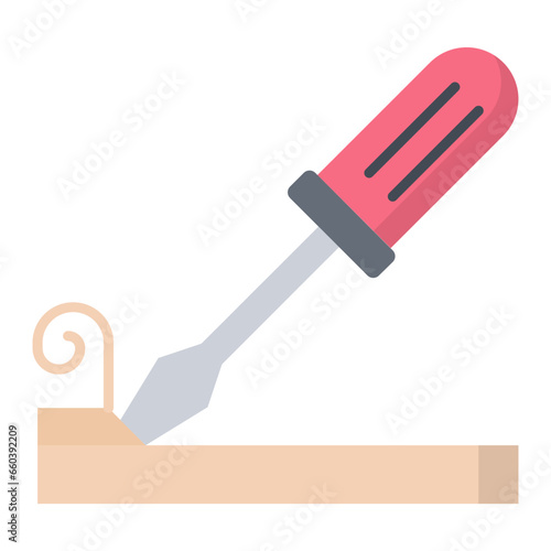 Wood Chisel Flat Icon