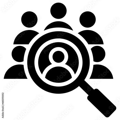 Recruitment Glyph Icon