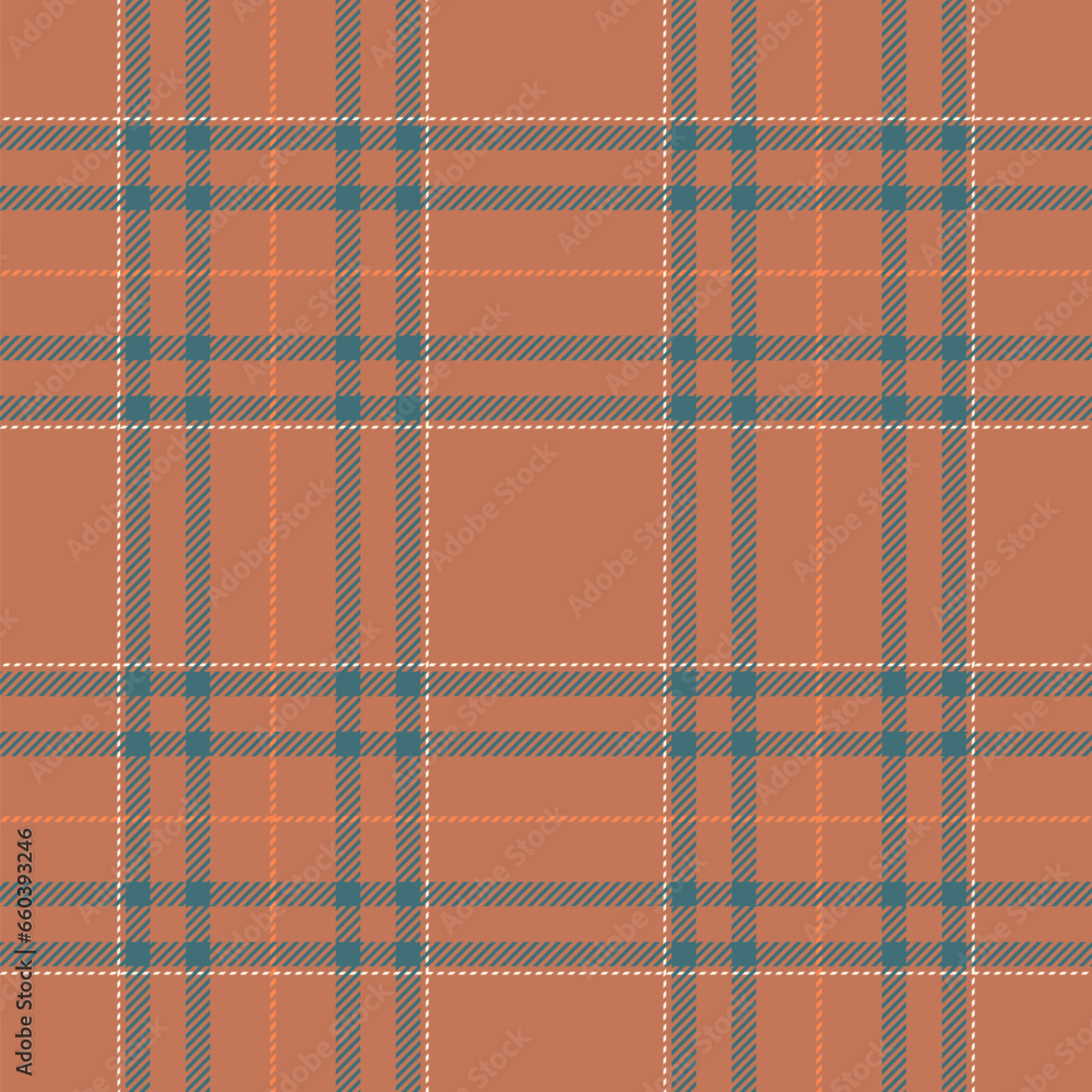 Plaid seamless pattern in orange. Check fabric texture. Vector textile print. Plaid seamless pattern in orange. Check fabric texture. Vector textile print.