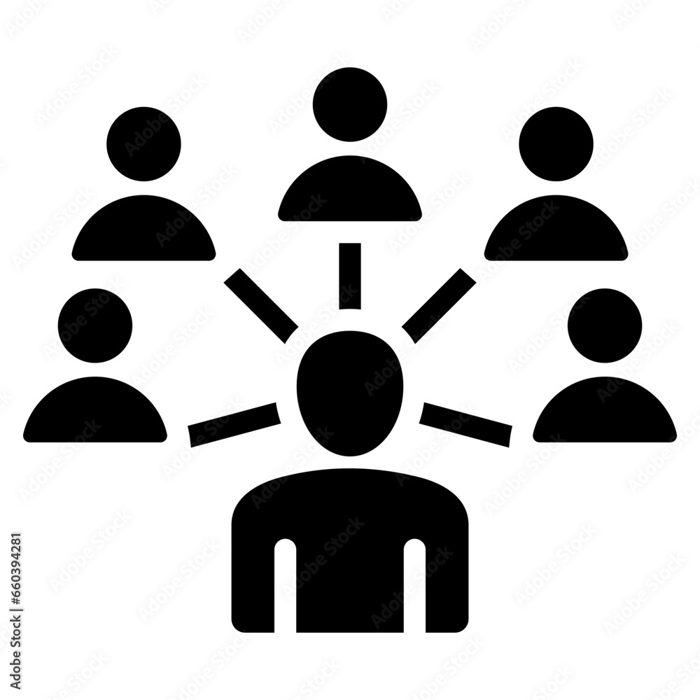 Affiliate Marketing Glyph Icon Affiliate Marketing Glyph Icon