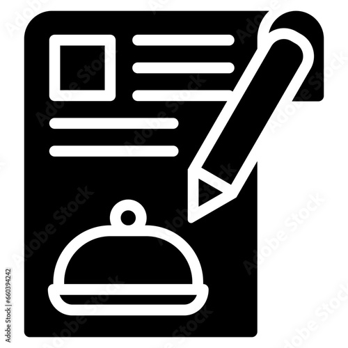 Food Article Glyph Icon