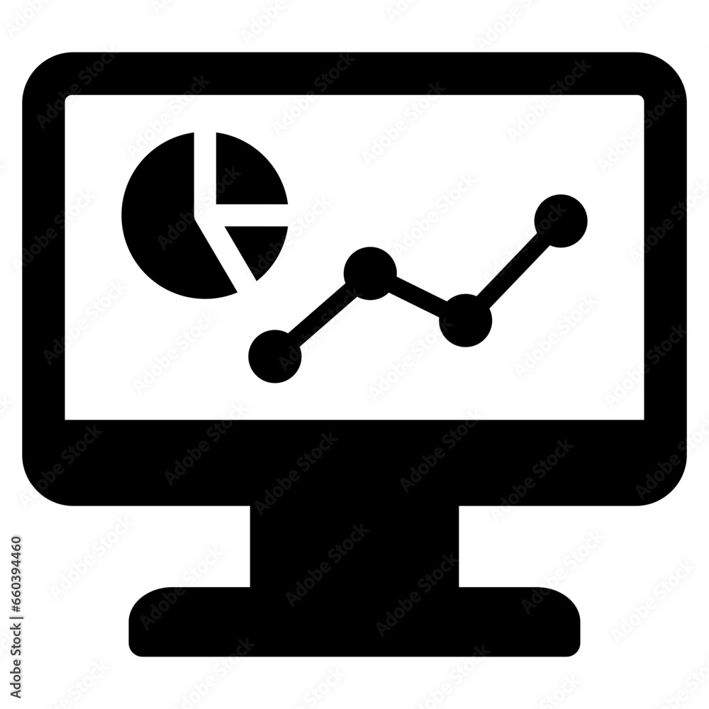 Analytics Glyph Icon Analytics Glyph Icon