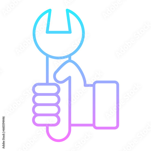 Wrench Gradient Icon