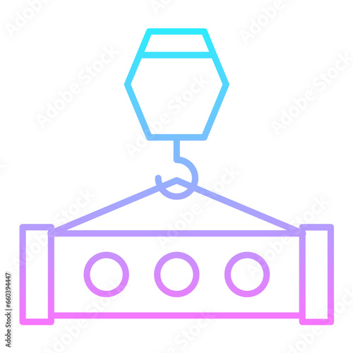 Hook Crane Gradient Icon