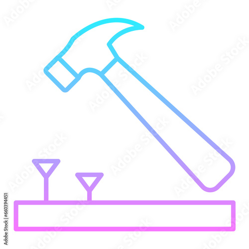 Hammer And Nall Gradient Icon