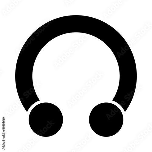 Piercings Glyph Icon Design