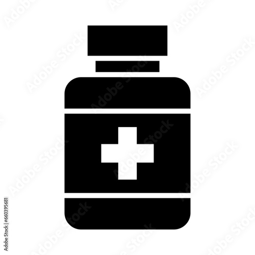 Painkiller Glyph Icon Design
