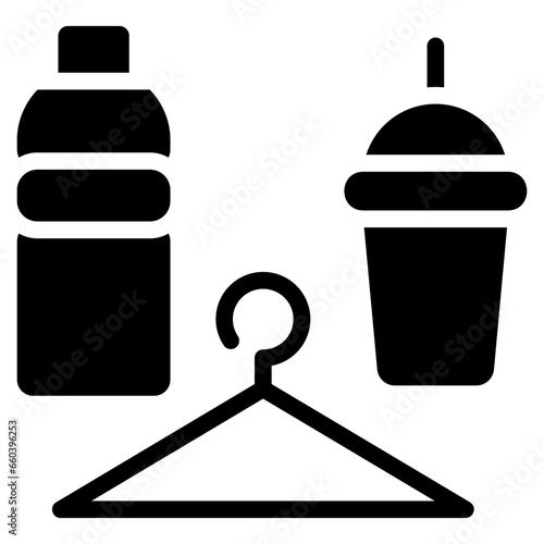 Plastic Waste Glyph Icon