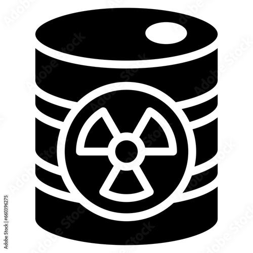 Radioactive Waste Glyph Icon
