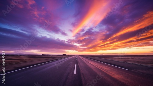 sunset on the road © shahrukh