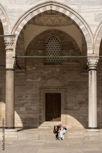 Girls at Istanbul Mosque