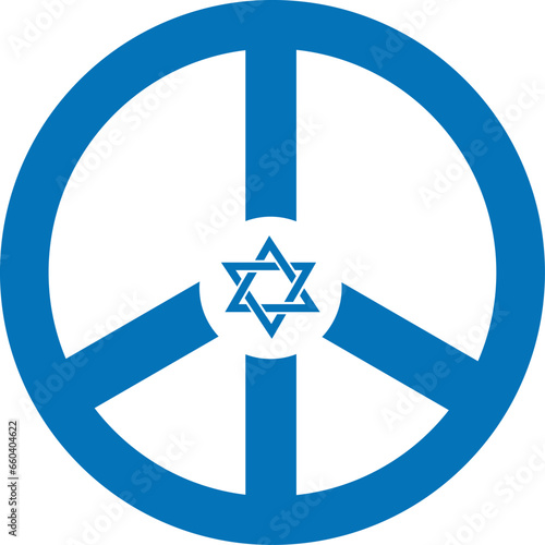 Israel peace symbol - stay with Israel. Support, pray. Vector illustration.