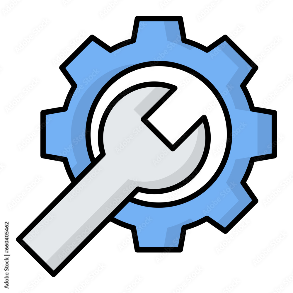 Repair Colored Outline Icon Repair Colored Outline Icon