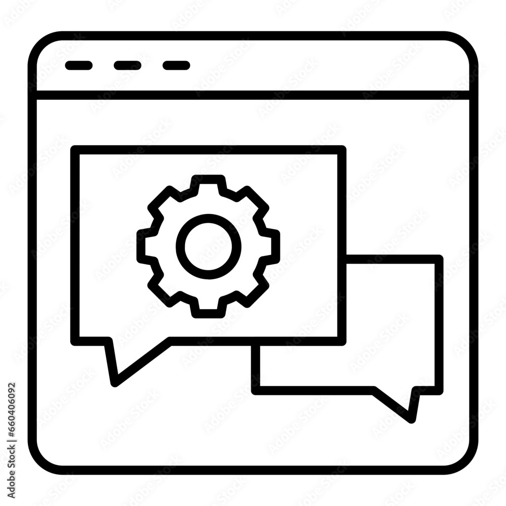Tech Help Outline Icon Tech Help Outline Icon
