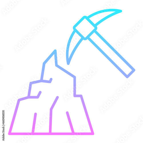 Mining Gradient Icon