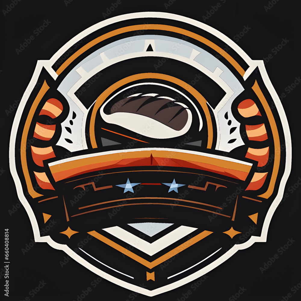 Obraz premium „Köstliche Fleischkreationen: Ein Logo, das den Geschmack trifft“