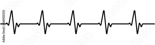 simple classic cardiogram pulse