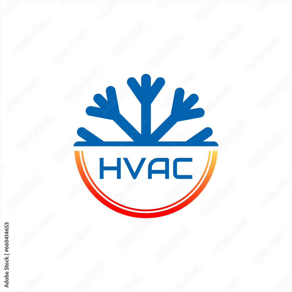 Obraz premium hvac vector design,snowflake logo,cooling symbol,winter,ac