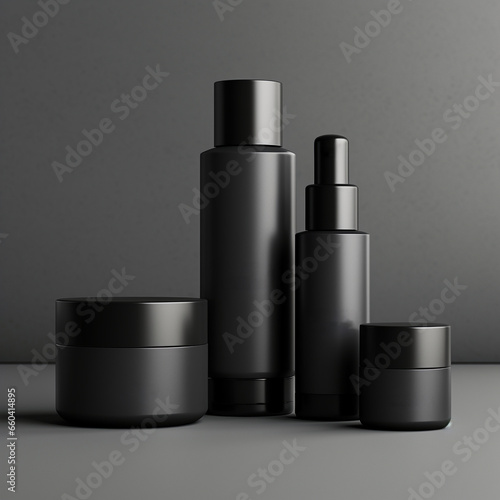 Minimal white product mockup for cosmetics