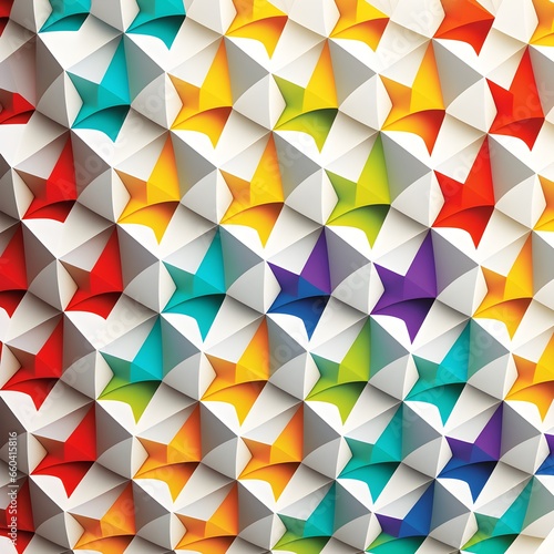 geometric patterns simple colorful white background 