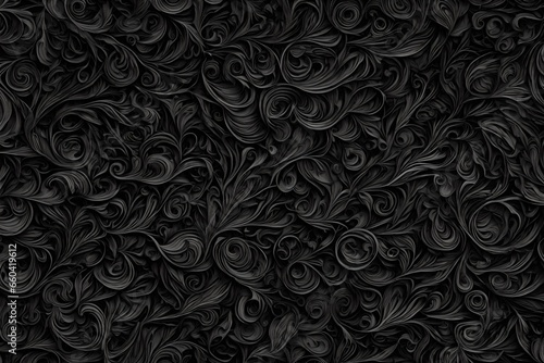 black flowers asbtract background in full frame 