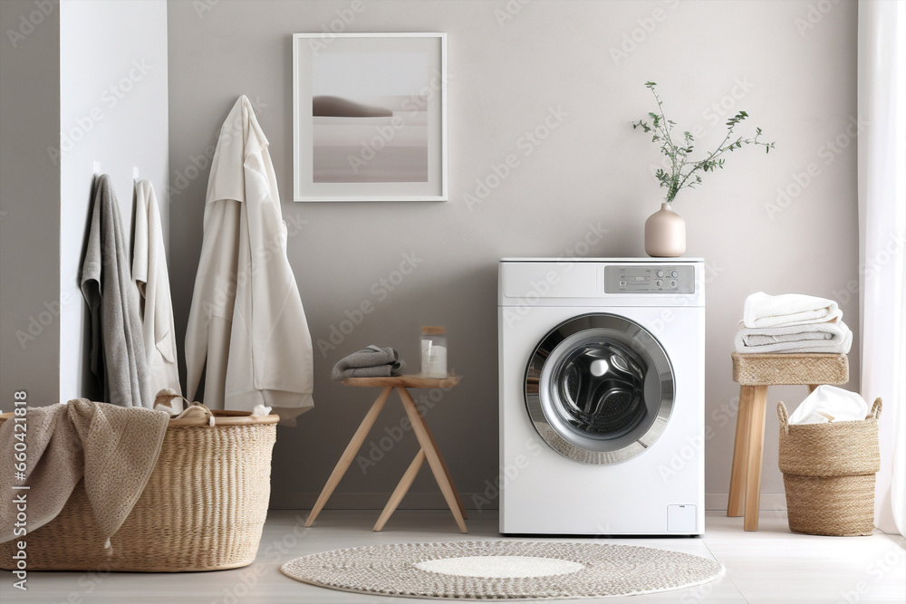 Machine home laundry domestic basket household housekeeping cleaning modern dirty housework Machine home laundry domestic basket household housekeeping cleaning modern dirty housework
