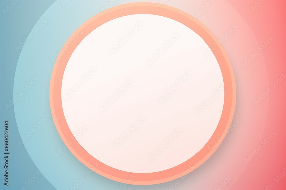 A minimalist white circle on a vibrant blue and pink background A minimalist white circle on a vibrant blue and pink background