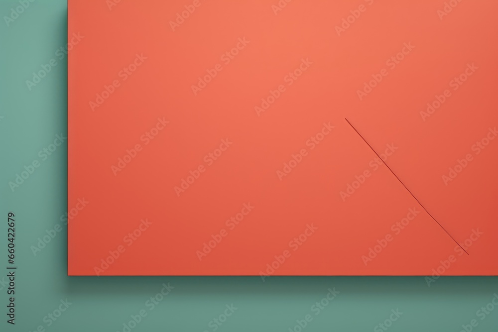 Obraz premium An orange square with a thin line on it