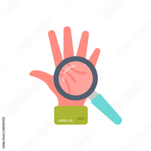 Palm Reading icon in vector. Illustration