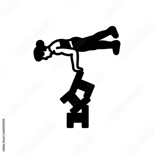 Acrobat icon in vector. Illustration