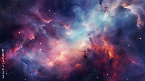 Colorful Space Galaxy Cloud Nebula