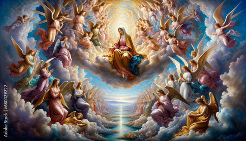 Fotografija Mary Ascending to Heaven: The Feast of the Assumption