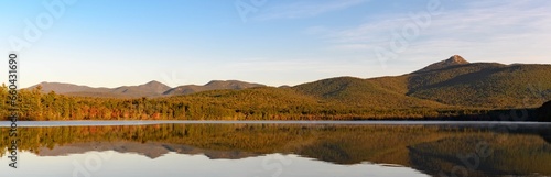 landscape with lake and mountains