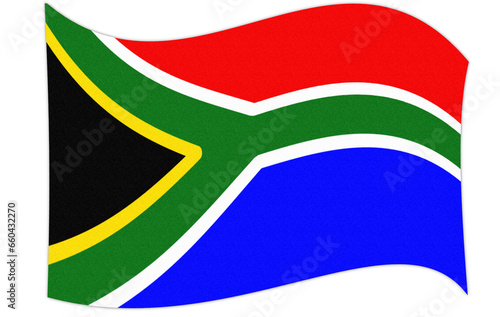 Illustration of the flag of South Africa