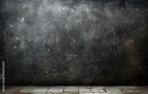 a blackboard on which there is a light and heavy scratch on it