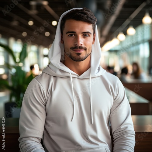handsome arabian young man in sport wear in sporting club
